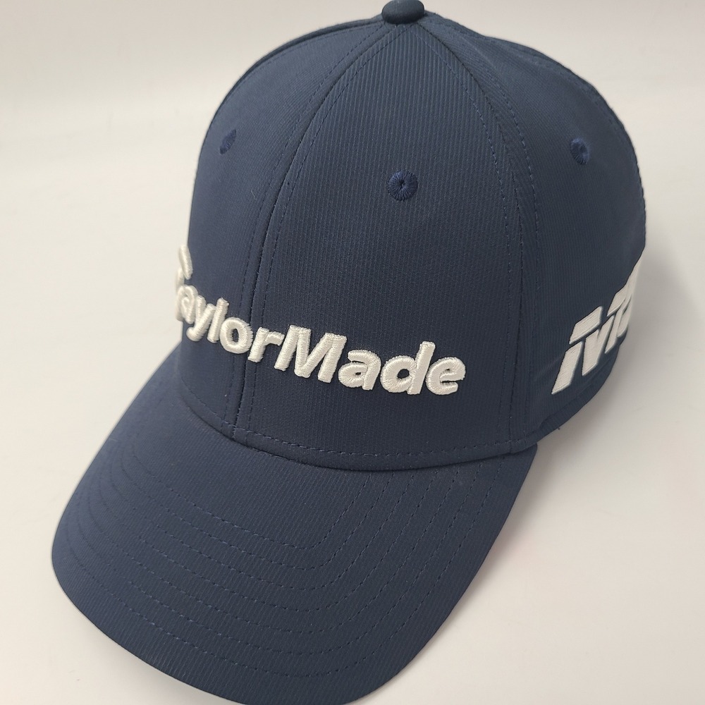 TaylorMade Hat Adjustable Blue White Golf M5 TP5 Tour Logo Casual Outdoors Men